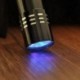 9 LED Mini alumínium UV ultraibolya zseblámpa Blacklight fáklya fény lámpa fekete