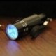 9 LED Mini alumínium UV ultraibolya zseblámpa Blacklight fáklya fény lámpa fekete