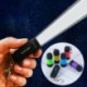 Piros Mini USB újratölthető LED fénylámpa lámpa zseb kulcstartó vízálló