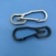 Ezüst Hordozható kültéri rozsdamentes acél csat karabiner kulcstartó kulcstartó Clip Hook JP
