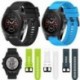 Piros 1db csere szilikagél gyors telepítésű sávszíj a Garmin Fenix 5X GPS órához