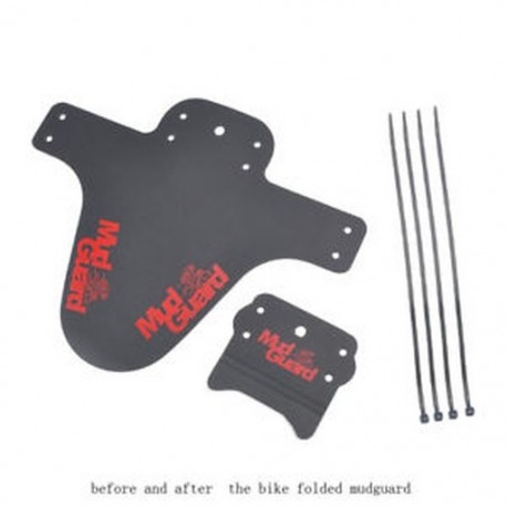 Piros 2Pcs kerékpár legkönnyebb MTB sárvédők gumiabroncs gumiabroncs kerékpáros sárvédőknek