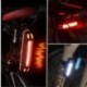 Vörös fény USB újratölthető kerékpár kerékpár LED hátsó lámpa biztonsági kerékpáros figyelmeztetés hátsó