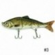 3 * 1PCS Minnow horgászbéka Crank Bait Hooks Bass Crankbaits Fogás a süllyedő popperhez