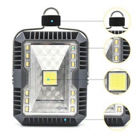 5W napelemes LED-es kempingfényes lámpák, USB-tölthető LED-lámpa jp