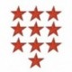 10PCS Red Star Hímzett varrott vasalat a javításokhoz Jelvényes kalap táska DIY szövetbevonat