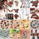 10PCS Red Star Hímzett varrott vasalat a javításokhoz Jelvényes kalap táska DIY szövetbevonat