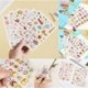 6 Lapos nyúl Hot Calendar Scrapbook Album naplókönyv Decor DIY papír tervező matrica kézműves