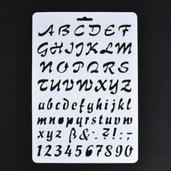 3 * Szám betű ábécé rétegezés stencil festés Scrapbooking papír kártyák kézműves