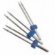 3PCS Stretch Twin Needles fém dupla tű a varrógéphez Állítsa be a DIY eszközöket