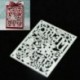* 14 csipke kör (9x8 cm) DIY Metal 3D vágószerszámok Stencil Scrapbook Album papírkártya Dombornyomó kézműves
