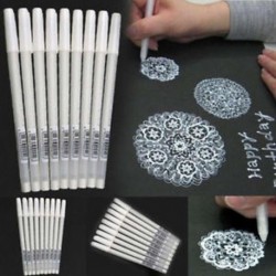 0,8 mm-es gél tintatoll művész archívum finom tipp vázlatos rajzfestés fehér eszköz