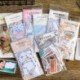 70db Mini papír DIY Papírnaptár Scrapbook Album napló Könyv dekoráció tervező matrica kézműves Új