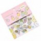 Rózsaszín 80Pcs Japán Sumikko Gurashi matrica táska Zacskó pelyhek Anlimal DIY Scrapbooking