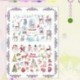 * 4 Santa Claus / Elk / Hóember Karácsonyi Uncut matricák DIY Planner Diary Album Decor