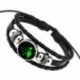 * 3 Kos 12 Csillagképek Horoszkóp Unisex Pár Bőr Bangle karkötő