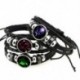* 3 Kos 12 Csillagképek Horoszkóp Unisex Pár Bőr Bangle karkötő