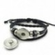 * 3 Kos 12 Csillagképek Horoszkóp Unisex Pár Bőr Bangle karkötő