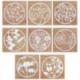 * 15 1db üreges virág (7.8x4.7 ... DIY fém csipke vágószerszámok Stencil Scrapbook Album papírkártya dombornyomó