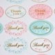60PCS / 5 lap kézzel készített Új köszönet kézzel készített szeretettel címke tömítés ragasztó matricák Candy