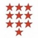Ezüst 10Pcs / Lot Star hímzés varrni vasalat a javítás jelvény ruhák Applique táska szövet
