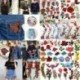 1PCS vörös szálak ajkak DIY hímzett vas varrni a javítás ruhák szövet matrica jelvény ruhák applique