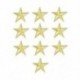 10PCS Gold Star DIY hímzett vas varrni a javítás ruhák szövet matrica jelvény ruhák applique