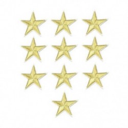 10PCS Gold Star DIY hímzett vas varrni a javítás ruhák szövet matrica jelvény ruhák applique