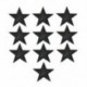 10PCS Black Star DIY hímzett vas varrni a javítás ruhák szövet matrica jelvény ruhák applique