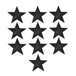 10PCS Black Star DIY hímzett vas varrni a javítás ruhák szövet matrica jelvény ruhák applique