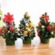 20cm karácsonyfa fenyő díszített asztali dísz ünnepi dekoráció