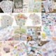 B-2 45Pcs / Set DIY Naptár Scrapbook Album napló Könyv Decor papír tervező matrica kézműves JP
