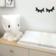 2db DIY csukott szem szempilla fali lakás szoba dekoráció
