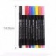 Fekete 8Colors Permanent Fabric Paint Marker póló toll ruházat cipőkhez DIY Graffiti