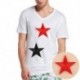 Kék 10Pcs / Set Star hímzés varrni vasalat a javítás jelvény ruhák Applique táska szövet