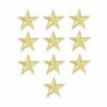 Arany 10Pcs / Set Star hímzés varrni vasalat a javítás jelvény ruhák Applique táska szövet