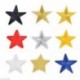Fekete 10Pcs / Set Star hímzés varrni vasalat a javítás jelvény ruhák Applique táska szövet