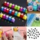 * 18 Szélmalom Gyerekek DIY Scrapbooking kártya papír vágó kézi ütés kör lyuk Confetti kézműves
