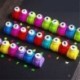 * 18 Szélmalom Gyerekek DIY Scrapbooking kártya papír vágó kézi ütés kör lyuk Confetti kézműves