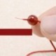 Sötétbarna Nylon Cord Thread 0.8mm kínai csomó Macrame Rattail karkötő fonott string 45M