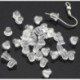 Nagykereskedelmi 500PCS gumi fülbevaló hátsó dugók fül Postanyák 4MM ékszer készítés