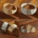 Ezüst Charm női többrétegű állítható széles stílusú mandzsetta karkötő Bangle ajándék ékszerek