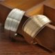 Ezüst Charm női többrétegű állítható széles stílusú mandzsetta karkötő Bangle ajándék ékszerek