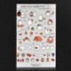 6 lap Kawaii nyúl lány színes matricák napló scrapbook decal fotó kézműves