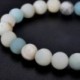 Amazonit Lotus Unisex matt Amazonite kő OM Lotus Buddha jóga karkötő Chakra Mala gyöngyök