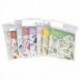 A2 45PCS DIY Scrapbooking Virág matricák Dekorációs papíráru ellátási napló