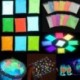 Lila 10g fény a sötét fényes por fluoreszcens fényes pigment graffiti DIY