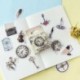 46db / tétel DIY Vintage papír matricák Scrapbooking fotóalbum díszítések