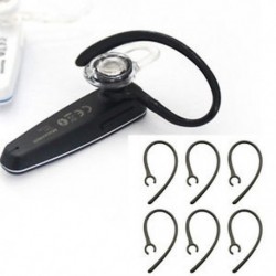 6Pcs fekete csere fülkötéses fül füldugó hurok csipesz Bluetooth fülhallgatóhoz