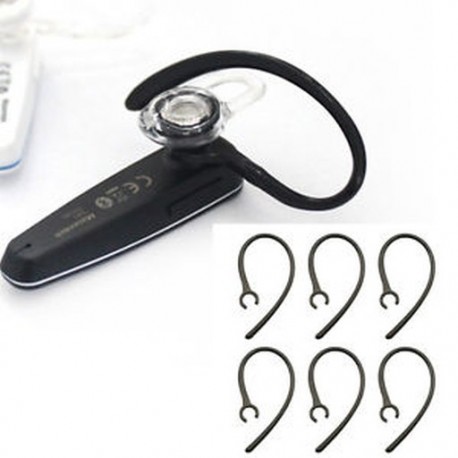 6Pcs fekete csere fülkötéses fül füldugó hurok csipesz Bluetooth fülhallgatóhoz